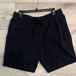 H&M Men's Jet Black Sports Shorts